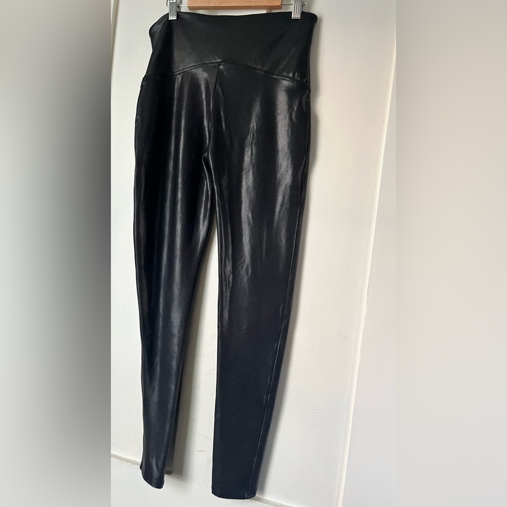 Spanx Faux Leather Leggings Pants XL